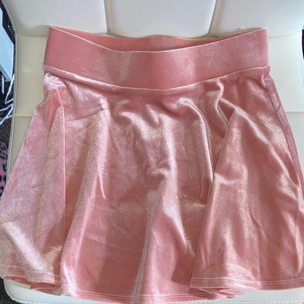 Forever 21 Blush Velvet Skirt